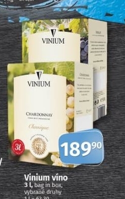 Vína Vinium Velké Pavlovice - bag in box