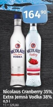 Vodka extra jemná St. Nicolaus