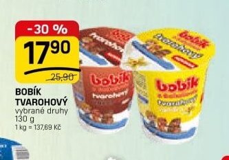 BOBÍK TVAROHOVÝ vybrané druhy 130 g