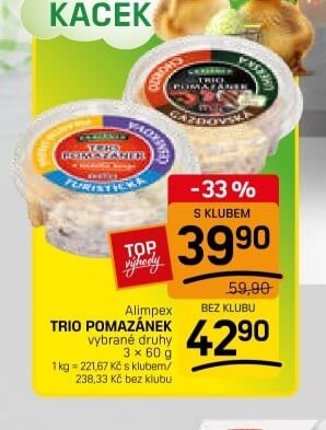 Alimpex TRIO POMAZÁNEK