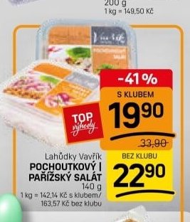 Lahůdky Vavřík POCHOUTKOVÝ / PAŘÍŽSKÝ SALÁT