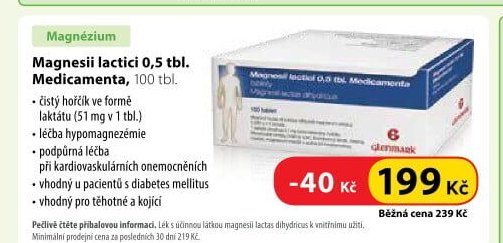 Magnesii lactici 0,5 tbl. Medicamenta