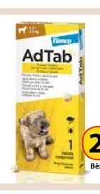 AdTab 56 mg žvýkací tableta pro psy 1,3-2,5 kg, 1 ks