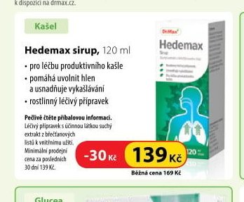 Hedemax sirup, 120 ml