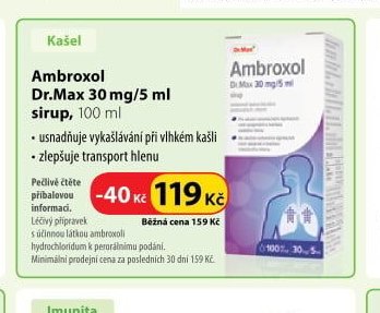 Ambroxol Dr.Max 30 mg/5 ml sirup, 100 ml
