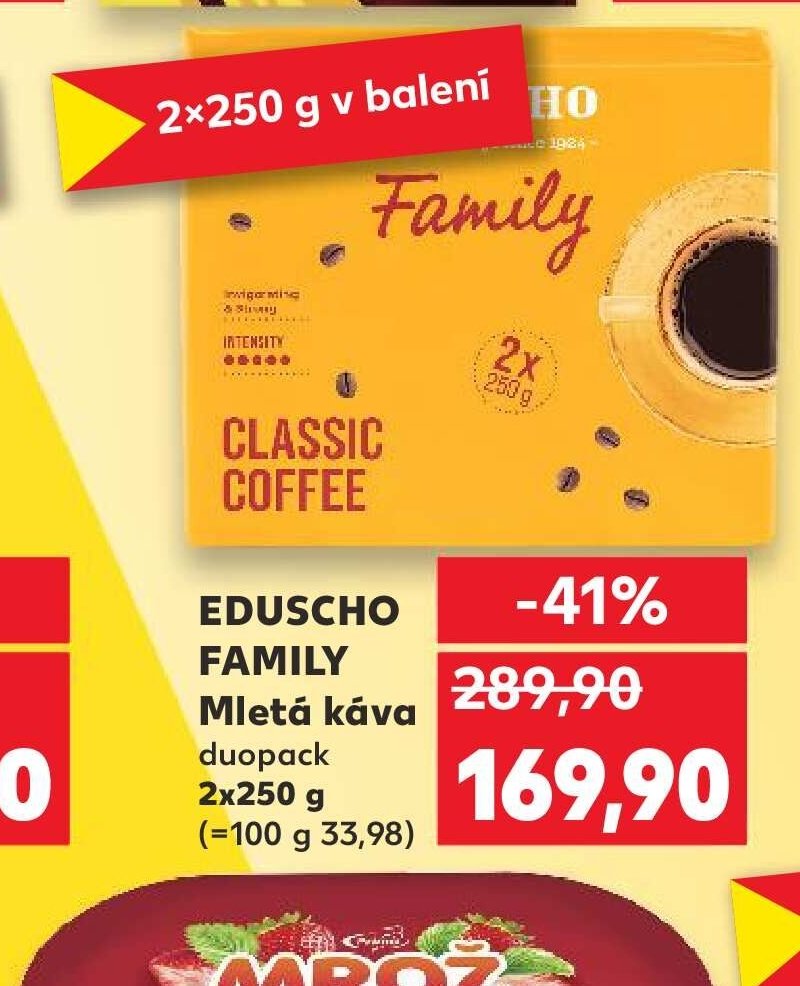 EDUSCHO FAMILY Mletá káva 2x250 g