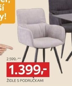 Židle s područkami (vlevo)