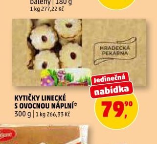 Kytičky linecké s ovocnou náplní
