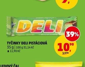 Tyčinky Deli pistáciová
