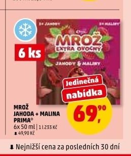 Mrož jahoda + malina Prima