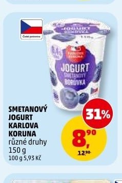 SMETANOVÝ JOGURT KARLOVA KORUNA 150 g
