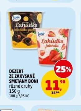 DEZERT ZE ZAKYSANÉ SMETANY BONI 150 g