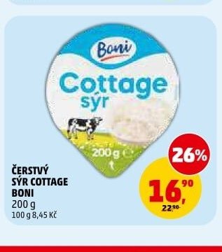 ČERSTVÝ SÝR COTTAGE BONI 200 g