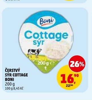 ČERSTVÝ SÝR COTTAGE BONI 200 g