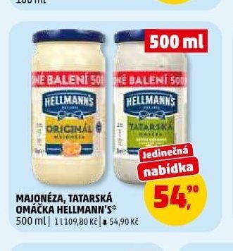MAJONÉZA, TATARSKÁ OMÁČKA HELLMANN'S