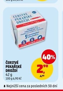 ČERSTVÉ PEKAŘSKÉ DROŽDÍ