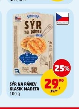 SÝR NA PÁNEV KLASIK MADETA