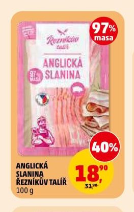 ANGLICKÁ SLANINA ŘEZNÍKŮV TALÍŘ 100 g