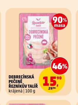 DEBRECÍNSKÁ PEČENĚ ŘEZNÍKŮV TALÍŘ krájená | 100 g