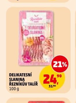 DELIKATESNÍ SLANINA ŘEZNÍKŮV TALÍŘ 100 g
