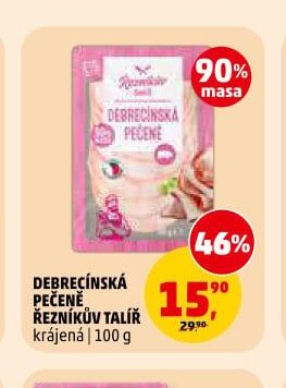 DEBRECÍNSKÁ PEČENĚ ŘEZNÍKŮV TALÍŘ krájená | 100 g