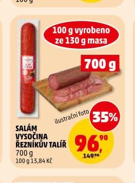 SALÁM VYSOČINA ŘEZNÍKŮV TALÍŘ 700 g