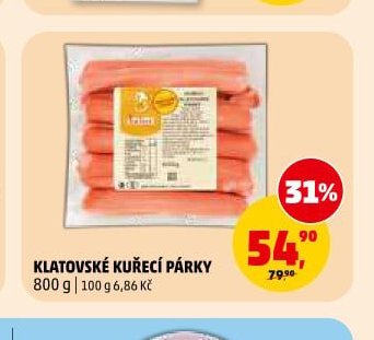 KLATOVSKÉ KUŘECÍ PÁRKY - Penny Market akcniletaky.com