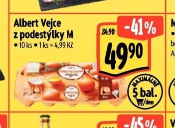 Albert Vejce z podestýlky M