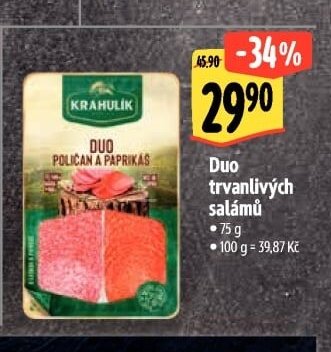 Duo trvanlivých salámů - Albert akcniletaky.com