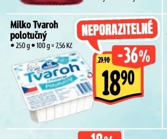 Milko Tvaroh polotučný