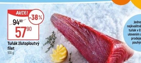 Tuňák žlutoploutvý filet