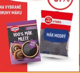 Dr. Oetker Mák mletý a Mák modrý - Globus akcniletaky.com