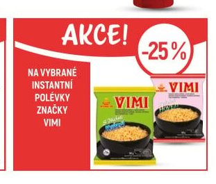 Instantní polévky značky Vimi