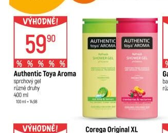 Authentic Toya Aroma sprchový gel