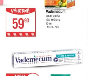 Vademecum zubní pasta