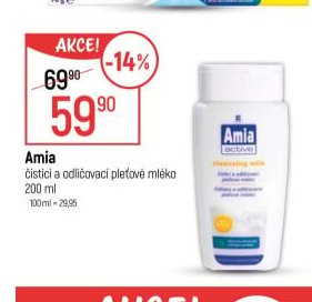 Amia čisticí a odličovací pleťové mléko