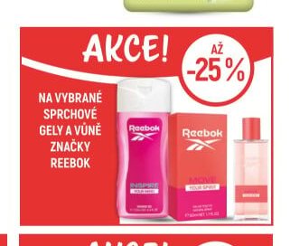 Reebok sprchové gely a vůně