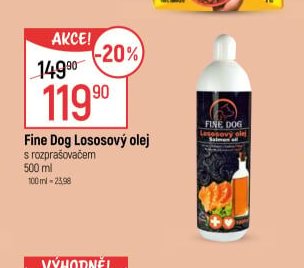 Fine Dog Lososový olej s rozprašovačem 500 ml - Globus akcniletaky.com