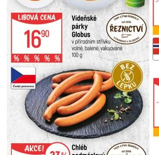 Vídeňské párky Globus 100 g