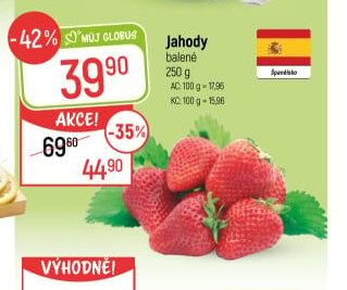 Jahody 250 g