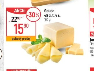 Gouda 48% t. v s. 100 g