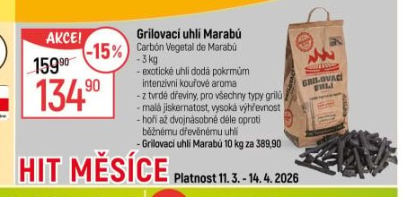 Grilovací uhlí Marabú