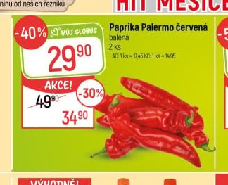 Paprika Palermo červená