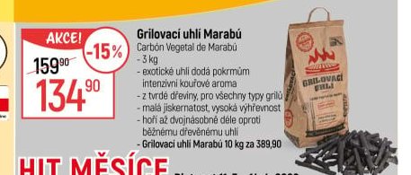 Grilovací uhlí Marabú