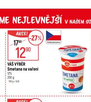Váš Výběr Smetana na vaření
