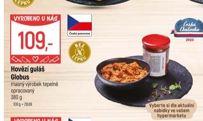 Hovězí guláš Globus