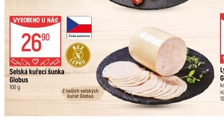 Selská kuřecí šunka Globus