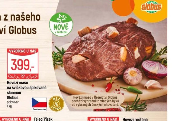 Hovězí maso na svíčkovou špikované slaninou