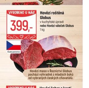 Hovězí roštěná Globus