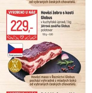 Hovězí žebro s kostí Globus